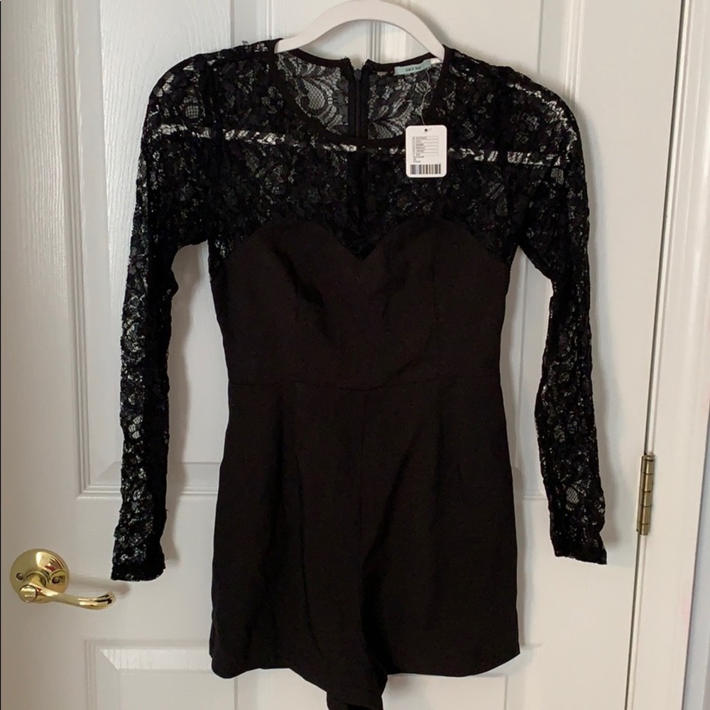 NEVER WORN Kimchi Blue black romper!